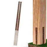 Post Buddy Pack of 2 Easy Fence Post Repair (to fix 1 Broken Wood Post), Fast and Simple to Install, Highly Effective, Long-Lasting Post Buddy