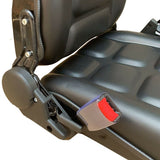 CDZHLTG Universal Forklift Seat Waterproof Forklift Suspension Seat with Safety Belt Adjustable Forklift Seat for Tractor Loader Excavator Forklift Black CDZHLTG