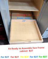 23'' Width Drawer Box Wooden Roll Out Tray Wood Pull Out Tray, Kitchen Cabinet Organizer, Kitchen Organization Storage Drawer, Pantry Organization and Storage Pull-out Shelf (Fit RTA Cabinet B27) ELYSIAN