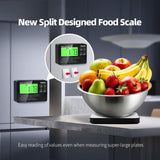 33lb Wireless Magnetic Digital Kitchen Scale with Remote LCD Display, Split-Designed for Easy Cleaning, 0.1oz/1g Precision, 7 Units, Tare Function for Baking, Cooking, Meal Prep YWSER