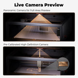 Creality Falcon A1 10W Laser Engraver, 80W Enclosed Laser Cutter and Engraver Machine with Air Assist, Smart Camera Positioning, 600mm/s Speed, Smart Material Recognition, Ideal for Wood & Metal CREALITY FALCON