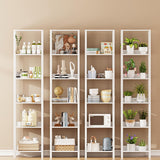 VIMBER 6 Tier Bookshelf with Anti-Fall Baffle, Tall 64.79" Bookcase with DIY Shelves, Industrial Book Shelf Storage Organizer, Display Free Standing Shelf Unit for Bedroom, Living Room, Office, White VIMBER