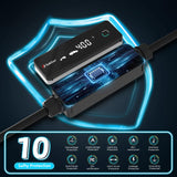 Level 2 EV Charger 40Amp 9.6kW 240V EV Charger Level 2 with Smart LED Screen, 14/24/32/40A, 8 Hours Delay Timer, 25FT Electric Car Charger with Bag NEMA 14-50P J1772 Evs SubSun