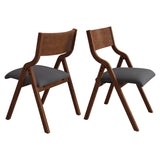 YOPTO Folding Wooden Chairs Set of 2 with Padded Seat,Portable Dining Chairs W/Ergonomically Designed Back and Cushion,for Dining Room,Restaurant,Kitchen,Office YOPTO