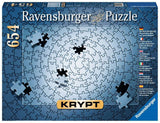 Ravensburger Krypt Silver 654 Piece Jigsaw Puzzle for Adults - 15964 - Every Piece is Unique, Softclick Technology Means Pieces Fit Together Perfectly Ravensburger