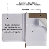 GEKIXUTP 4 Pcs sublimation notebook blank A5 190 Pages sublimation journal blank， Sublimation Journal Notebooks for School Office Supplies imitation Faux Leather sublimation notebooks（8.3 x 5.7 Inch） GEKIXUTP
