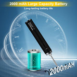 Cordless Soldering Iron Kit, 【2000mAh battery USB Rechargeable】Portable Soldering Iron, 3 Temperature Adjustable Wireless for Small Soldering Projects, Home Appliance Repair KINGSOM