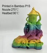 Stronghero3D ABS 3D Printer Filament 1.75mm,Multicolors,Rainbow,1kg(2.2lbs) Accuracy +/-0.05mm for ender3 Cr10 Stronghero3D