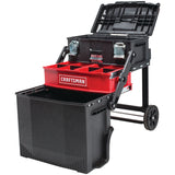 CRAFTSMAN 22-in. Rolling Tool Box with Wheels, Black, Plastic, Lockable (CMST20880) CRAFTSMAN
