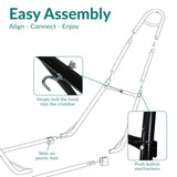 Sunnydaze Universal Double Hammock Stand Only - 550-Pound Capacity - Heavy-Duty Hammock Stand for Outside - Fits 9 to 14 Foot Hammocks - Black Sunnydaze