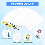 100 Pcs Sublimation Bookmark Blank, Paper DIY Bookmarks with Hole and Colorful Tassels for Crafts,Personalized Tassels Blank Bookmarks Youmation