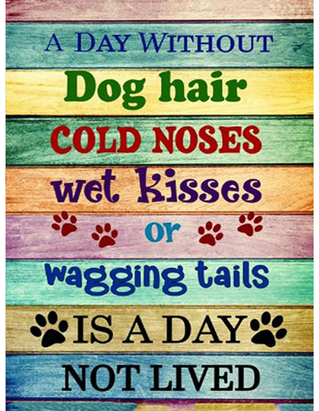 Piegricdiat Diamond Painting Kits, Funny Cat Dog Diamond Art Kits for Adults Cross Stitch Full Drill Shiny Diamond Embroidery Pictures Arts Craft for Home Wall Decor Gift 12X16in/30x40cm (Dog Quotes) Piegricdiat