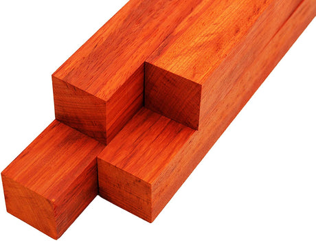 Barrington Hardwoods Padauk Lumber Turning Blanks 2" x 2" (4 Pieces) (2" x 2" x 8") Barrington Hardwoods