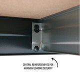 AR Shelving 2400-Lb. Capacity, 71in.H x 36in.W x 18in.D Rivet Shelving Unit, Or Combine to Make 2 Benches, Ea. 35 1/2in.H x 72in.L x 18in.D, Matte Dark Gray, Model# Garage 36/18 600 Lb. AR Shelving