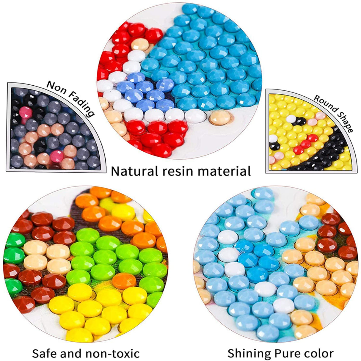 Yrmysrx 5D Diamond Art Paint Kits for Kids DIY Diamonds Mosaic Stickers Paint by Numbers Arts and Crafts Kits for Boys Children Adult Beginners Princess Yrmysrx