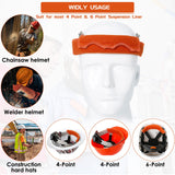 Aolamegs Safe Hard Hat Sweatband- 5PCS Sweat Bands Washable, Hard Hat Liner Replacement, Flame Retardant Cotton Hard Hat Accessories Sweat for Welding Helmet, Construction Hats, Chainsaw Helmet Aolamegs