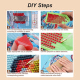 hill froeistung 5D Yellow Fox Diamond Art Painting Kits for Adults,Landscape,Tree Diamond Art, DIY Full Drill Diamond Art Painting Set for Home Wall Decor Gifts (12X16 inch) hill froeistung