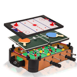 Point Games 3 in 1 Small Multi Game Set, Foosball, Air Hockey, Table Tennis - Portable Mini Arcade Table for Easy Carry - Perfect Arcade Gift for Children - Recommended Age 3+ Point Games