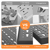 WALMANN 113 PCS Pegboard Wall Organizer Kit with Pegboard Hooks, Bins, Shelves, Pegboard Tools Storage System for Garage, Workbench, Modular Peg Board Tool Organizer Board with Hooks(Black) WALMANN