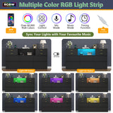 Loomie Upgraded 10 Drawer Black Dresser with Charging Station & Led Lights for Bedroom, 58" Long Triple Wide Dresser TV Stand for TVs up to 65", Wide Chest of Drawer, Large Dressers Organizer wCubby Loomie