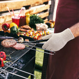 GSAFEME 12 Pairs Cotton Glove Liners for BBQ, Cooking, Grilling, Food Handling - Safety Work Gloves Hand Saver, Large GSAFEME