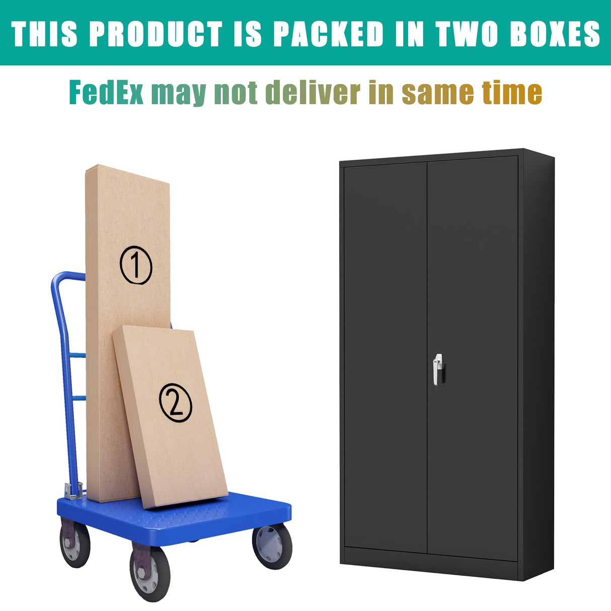 Waqiv Black Metal Storage Cabinet with Door, Locking Steel Cabinet with 4 Adjuestable Shelves, Tall Lockable Garage Tool Storage Cabinet for Home, Waqiv