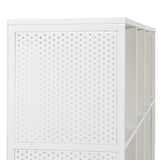 OSP Home Furnishings Ace Contemporary Modern Storage Cube Bookcase, 8 Cubes, White Finish OSP Home Furnishings