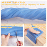 OLYCRAFT 6.6 Feet Blue Bunk Bed Ladder Pads Soft Ladder Pads with Strong Adhesive Bunk Bed Ladder Cover 3.1 Inch Wide Replacement Bed Ladder Pads for Stair Steps Foot Comfort Corner Protectors OLYCRAFT