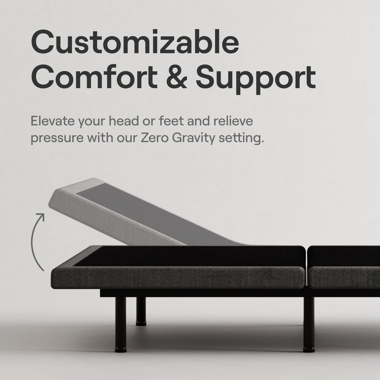 Nectar Premier Adjustable Base - Queen - Head & Foot Incline - Wireless Remote with Memory- 3 Massage Settings - 4 USB Ports - Anti-Snore & Zero Gravity Nectar