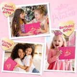 ADUSRIZ Princess DIY Journal Kit for Girls Gift for 8-12, 50 Pcs Scrapbook & Diary Supplies Set, Journaling Art Crafts Kit with Storage Case, Birthday Gifts for Teen Girls Craft Sets ADUSRIZ