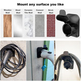 EV Charger Holder Wall Mount Electric Car Charging Cable Holster for SAE J1772 Charging Plug & Connector H3JANG