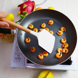 KLAQQED 2Pcs Spatula Silicone Spatula Set Turner Kitchen Spatulas Silicone Heat Resistant for Nonstick Cookware Rubber Wok Spatula, Plastic Spatula Silicone for Cooking Use Kitchen Utensils Set White KLAQQED