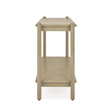 Bme Lyra Solid Wood Console Tables for Living Room - Entryway Table with 297lbs Distributed Load - Easy Assembly Sofa Tables, Light Grey Bme