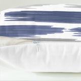 CaliTime Throw Pillow Cases Pack of 2 Cozy Fleece Abstract Geometric Texture Decorative Cushion Covers for Couch Bed Sofa Farmhouse Decoration 18 X 18 Inches Navy Blue CaliTime