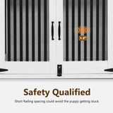 Lovupet Solid Wood Dog Crate Furniture, Medium Dog Cage with Adjustable Shelf and Storage Cabinet, 1775 Lovupet