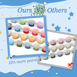 Kids Paint By Number Kits Age 8-12, 3 Pack 8x10 Inch Framed Canvas With 24x3ml Acrylic Pots, 6 Brushes, Painting Kits For Kids, Crafty By Numbers With Paint, 6-10 Year Old Girl Christmas Gift Jovial & Joyful