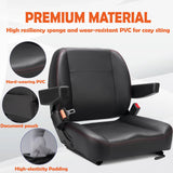 SEATIN Universal Forklift Seat,Tractor Seat,with Micro Switch,Armrest and Safety Belt,for Tractor,Mower,Skid Loader,Telehandler,Backhoe,Excavator Dozer… SEATIN