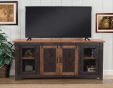 Martin Svensson Home Santa Fe 70" TV Stand | Antique Black & Aged Distressed Pine Martin Svensson Home