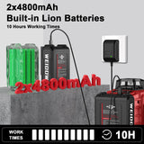 Laser Level 360 Self Leveling with Tripod,WEIDDW 4D Lazer Level,4x360° Cross Line Laser for Construction Project Renovation,Floor Tile, Laser Level Lines Tool with 2x4800mAh Batteries,Durable Case WEIDDW