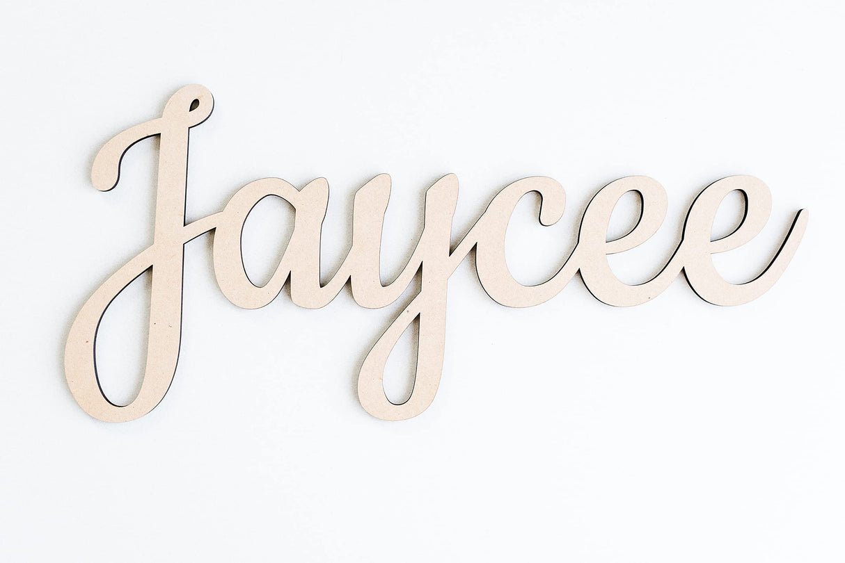 Personalized Name for Above Crib, Nursery Decor Letters, Connected Letters, Personalized Gifts, Baby shower Many Sizes Available Jess and Jessica