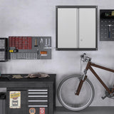 STEELIST Metal Wall Cabinet, Metal Garage Cabinets Wall Mount, Metal Wall Cabinets for Garage, Tool Cabinets with Lockable Doors and Shelves, Garage Cabinet for Home, Office, Basement STEELIST