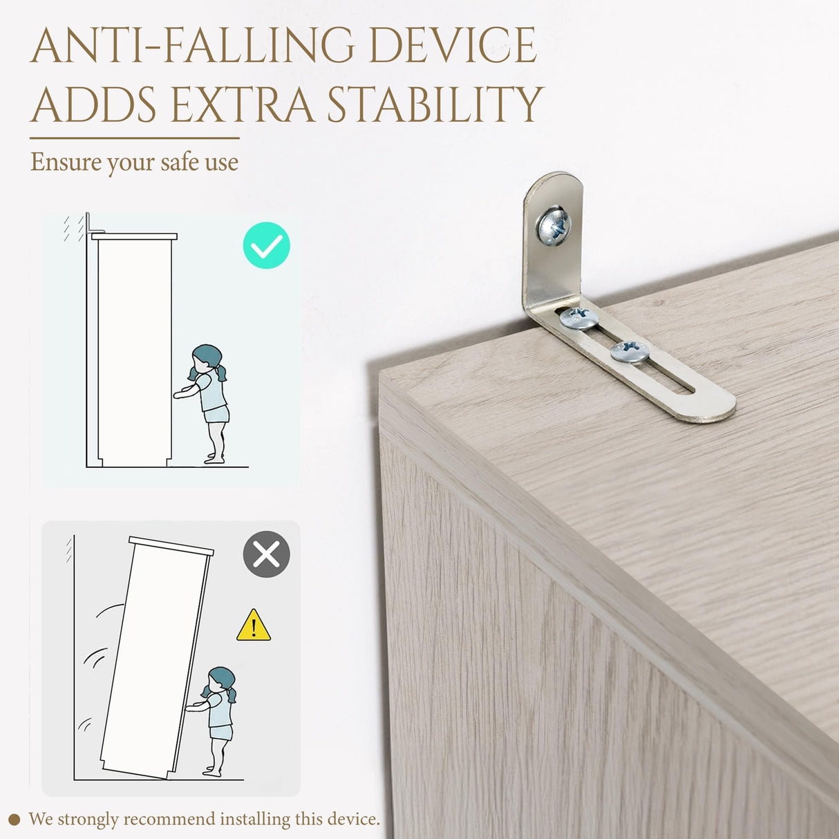 Yechen 64" Fluted Armoire Wardrobe Closet with Doors and Drawer, Wooden Wardrobe Cabinet with Adjustable Shelve, Modern Small Armoires for Hanging Clothes Coats for Bedroom, White Grey Yechen