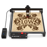 Mecpow X3 Pro Laser Engraver with Air Assist - 60W Laser Cutter, 10W High Accuracy Laser Engraving Machine for Wood Metal and Acrylic, 16.0 x 15.7" Working Area Mecpow