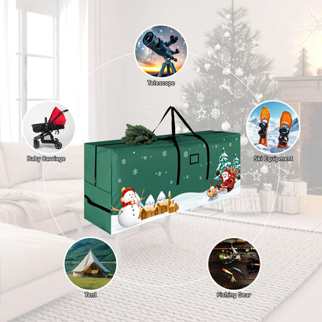 ABXMAS Christmas Tree Storage Bag - Fits Up 9 Ft Tall Artificial Trees, Durable 600D Oxford Green ABXMAS