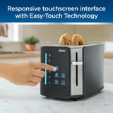 Oster 2-Slice Stainless Steel Digital Touchscreen Toaster with Quick-Check Lever and Digital Countdown Timer Oster