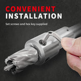 S&F STEAD & FAST Annular Cutter Arbor, Morse Taper MT3 to 3/4 Inch Weldon Shank, Annular Cutter Adapter Used on Drill Press for Annular Cutters S&F STEAD & FAST