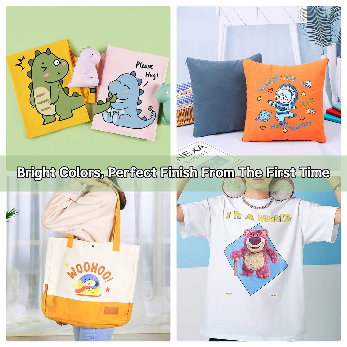 HTVRONT Clear Sublimation HTV Vinyl Matte 12" X 20FT - Sublimation Vinyl High Transfer Rate - Bright Smooth Washable HTV for T-Shirt/Hat/Pillow/Bag HTVRONT