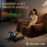 Under Desk Elliptical Machine, Electric Seated Pedal Exerciser, Mini Ellipse Leg Exerciser with Remoter, 12 Level Speeds, Forward & Reverse Direction, Manual & Auto Mode for Home Office CURSOR FITNESS