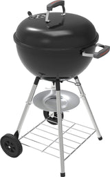 Megamaster Premium Charcoal Grill, 18" Heavy Duty Charcoal Kettle Grill, Outdoor Cooking, Camping Patio, Backyard, Tailgating, Black Megamaster