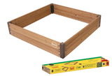 Miracle-GRO 4 x 4 Ft. Wooden Raised Garden Bed, 12.8 Cu. Ft. Above Ground Garden with Powder-Coated Metal Brackets for Decks and Yards Miracle-Gro